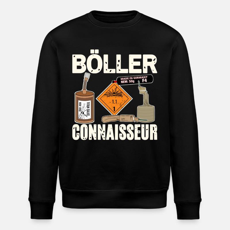Böller Experte - Stanley/Stella Unisex Bio-Sweatshirt ROLLER - Schwarz
