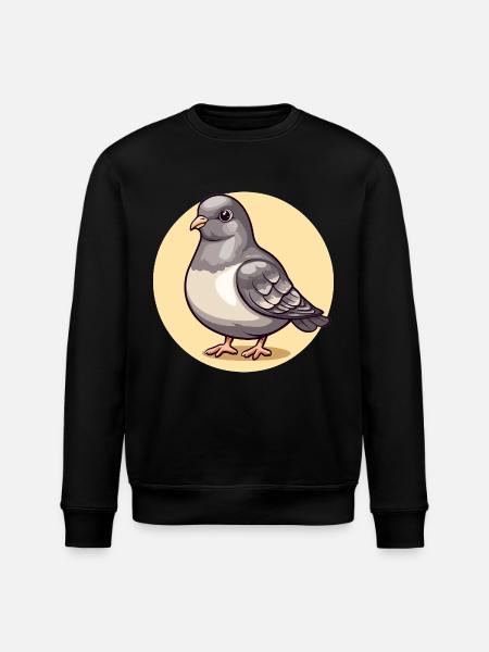 Gentle dove in a circle - Stanley/Stella ROLLER Unisex Organic Sweatshirt - black