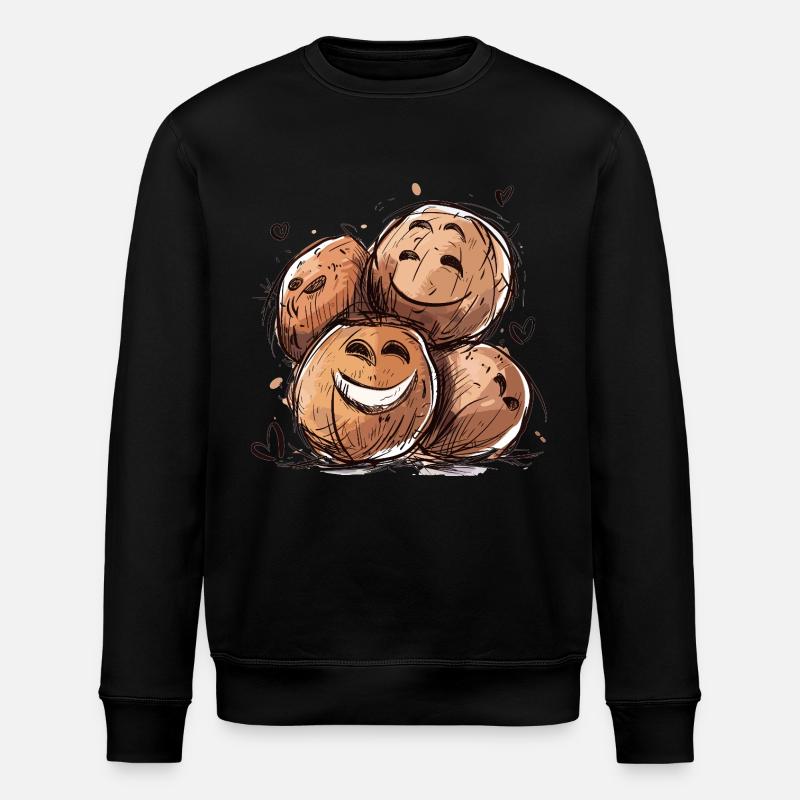 Laughing Coconuts - Stanley/Stella ROLLER Unisex Organic Sweatshirt - black