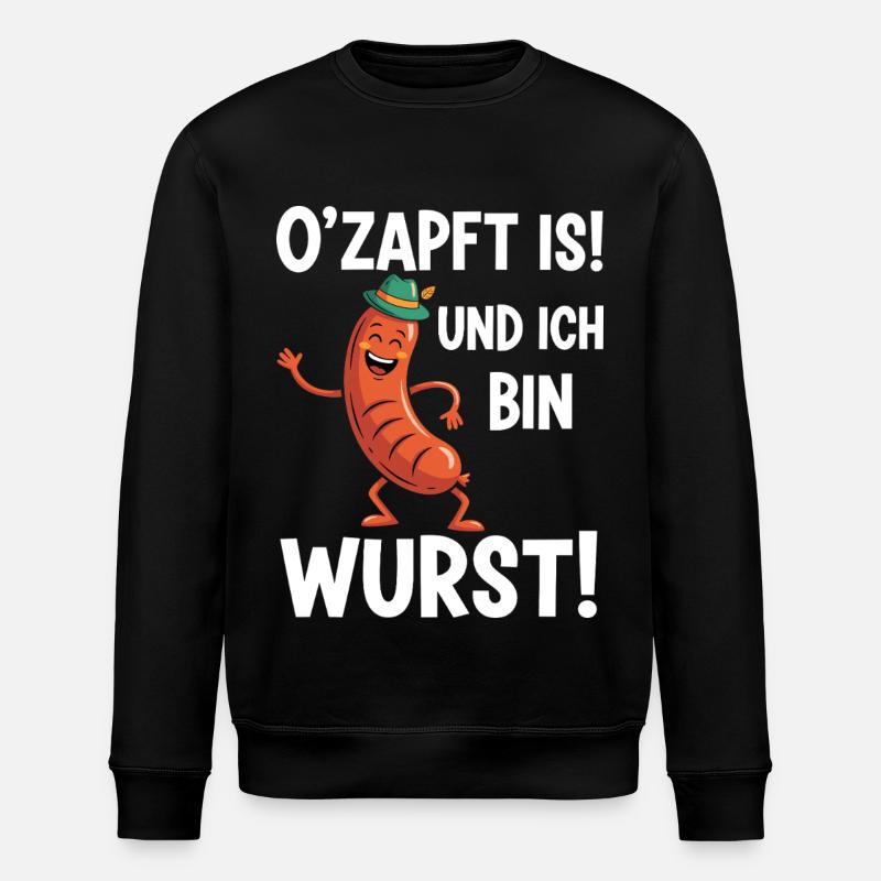 Coole Wurst - Stanley/Stella Unisex Bio-Sweatshirt ROLLER - Schwarz