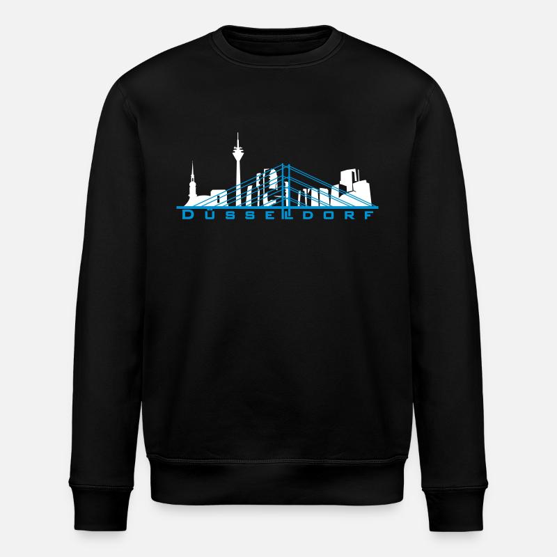 Düsseldorf Skyline - Stanley/Stella ROLLER Unisex Organic Sweatshirt - black