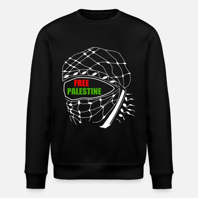 Free palestine - Stanley/Stella ROLLER Unisex Organic Sweatshirt - black
