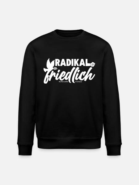 Radikal friedlich - Stanley/Stella Unisex Bio-Sweatshirt ROLLER - Schwarz