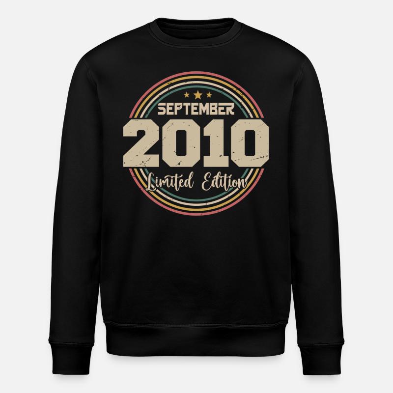 September Birthday Gift 2010 - Stanley/Stella ROLLER Unisex Organic Sweatshirt - black