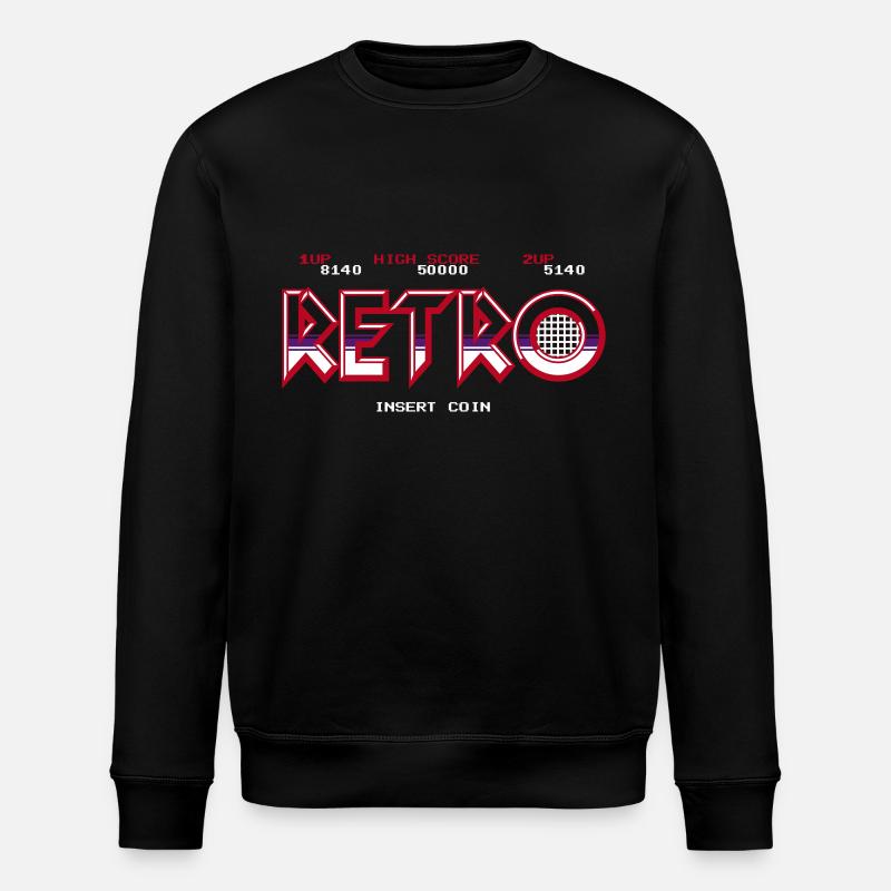 Rétro - Sweat bio ROLLER Stanley/Stella Unisexe - noir