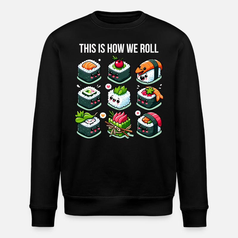 Voici comment Sushi Roll - Sweat bio ROLLER Stanley/Stella Unisexe - noir