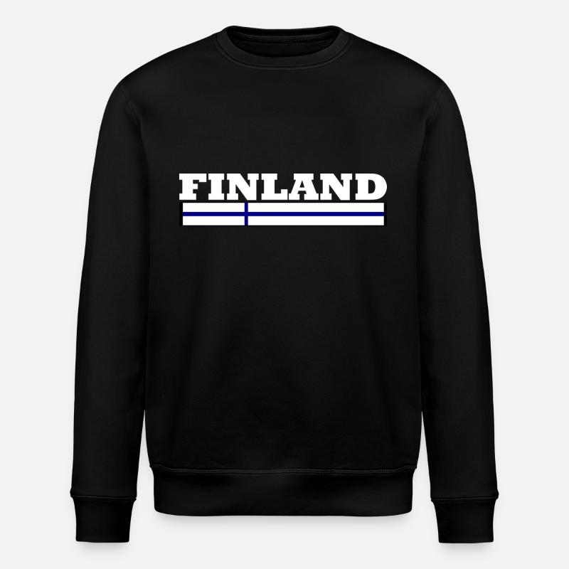 Drapeau de la Finlande - Sweat bio ROLLER Stanley/Stella Unisexe - noir