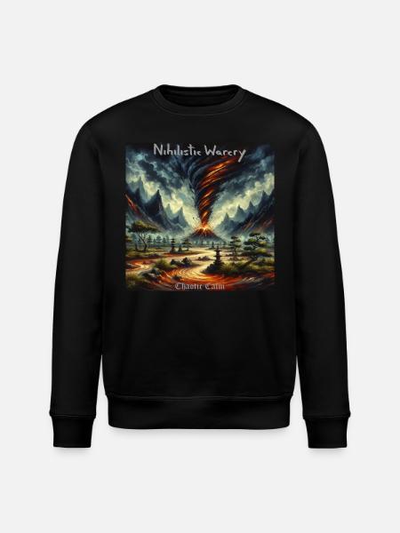 NW - Chaotic Calm - Stanley/Stella ROLLER Unisex Organic Sweatshirt - black