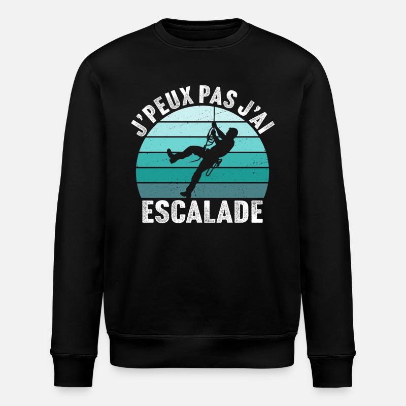 J'peux pas j'ai escalade - Sweat bio ROLLER Stanley/Stella Unisexe - noir