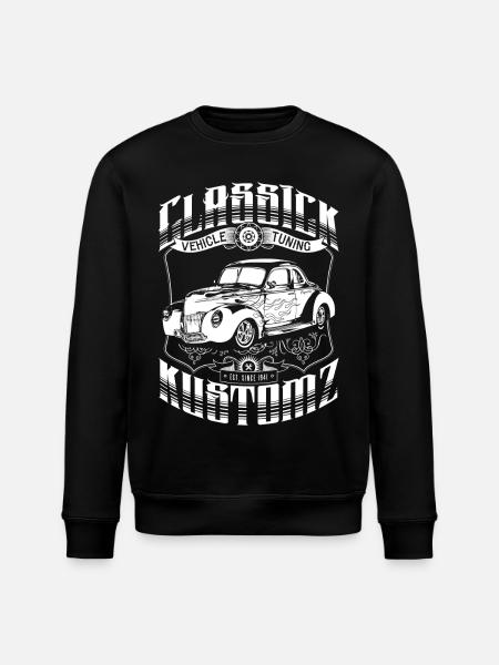 Hot Rod - Classick Kustomz (white) - Stanley/Stella ROLLER Unisex Organic Sweatshirt - black