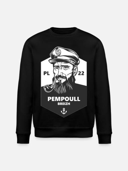 Marin PL 22 Pempoull Breizh - Stanley/Stella økologisk unisex-sweatshirt ROLLER - sort