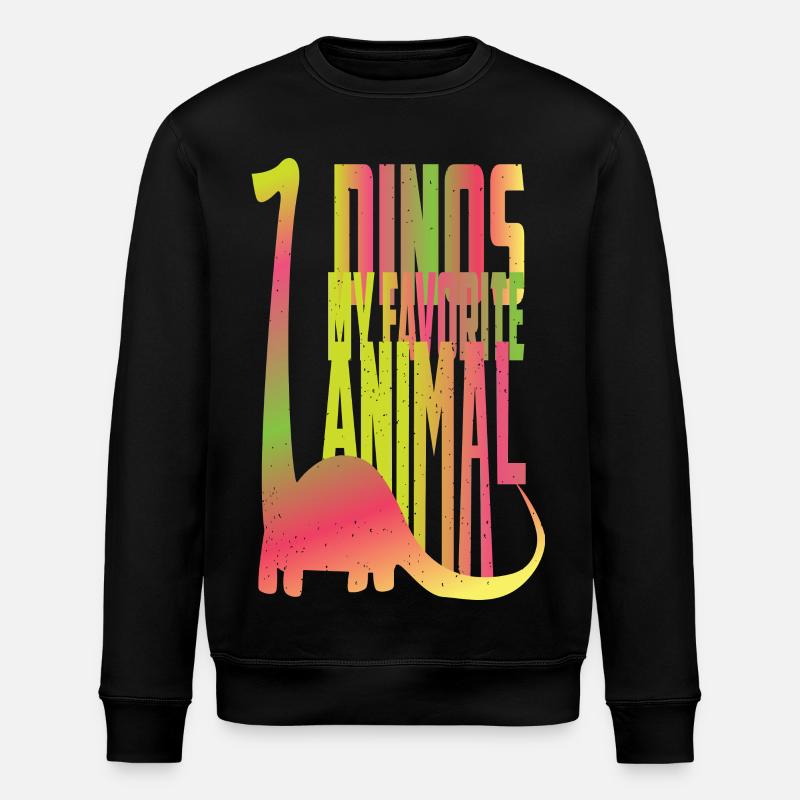 Dino est mon animal préféré - Sweat bio ROLLER Stanley/Stella Unisexe - noir
