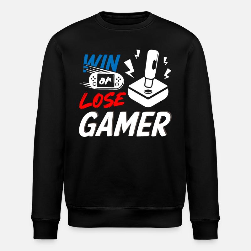 Gagner ou perdre Gamer - Sweat bio ROLLER Stanley/Stella Unisexe - noir