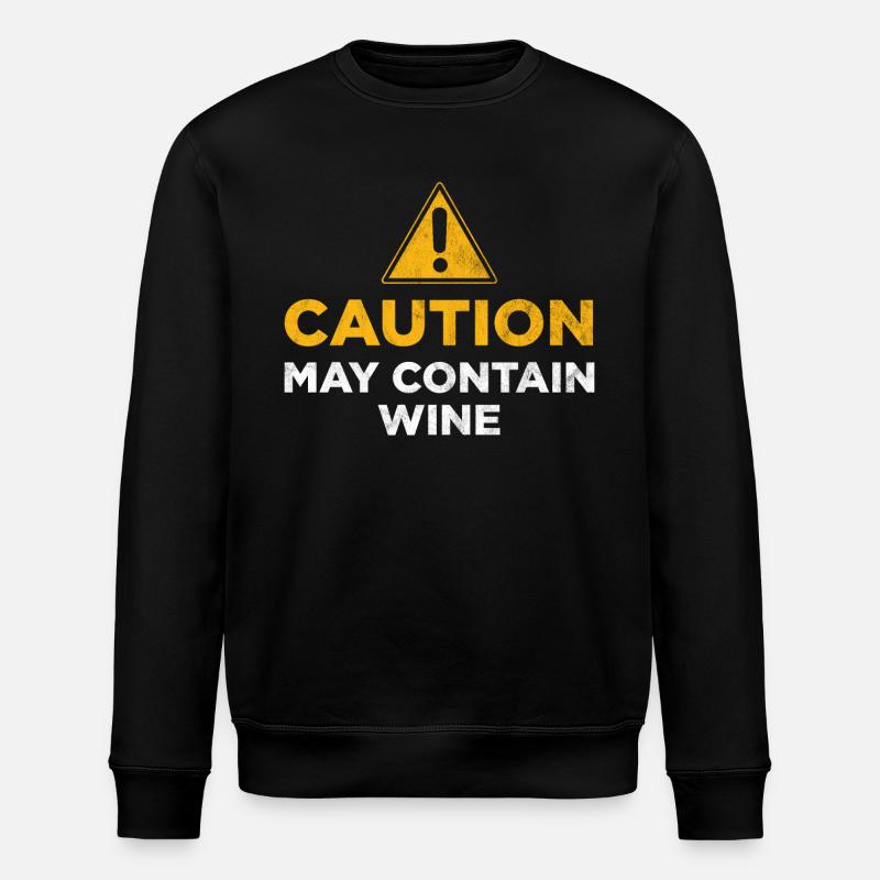 Attention : peut contenir du vin - Sweat bio ROLLER Stanley/Stella Unisexe - noir