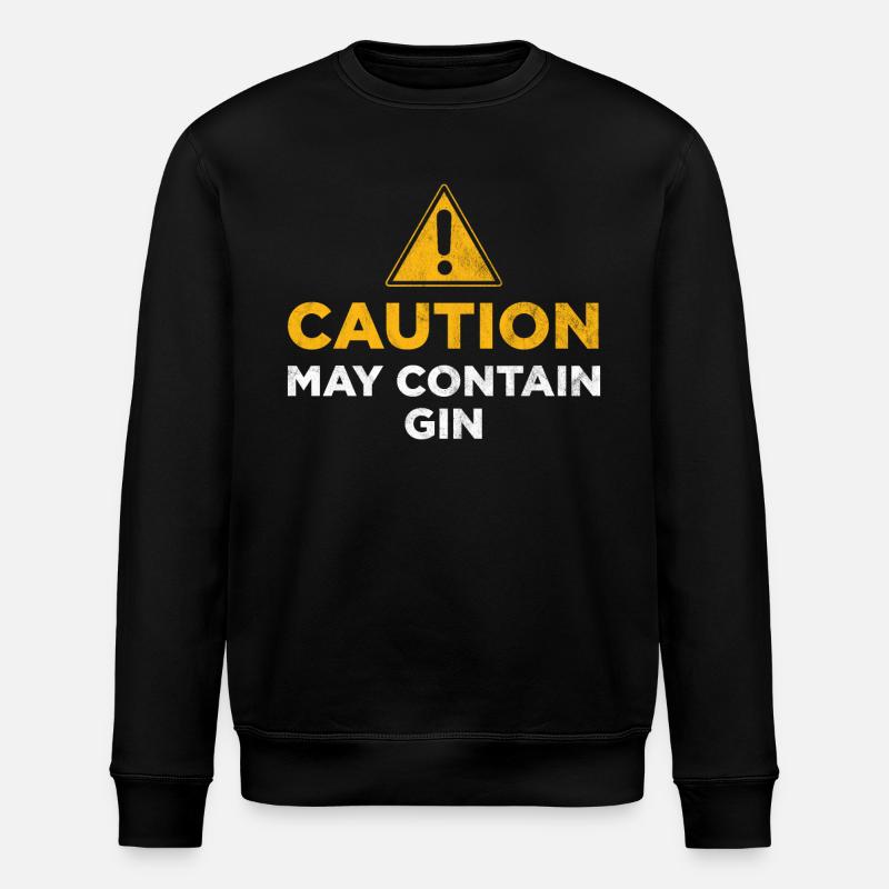 May Contain Gin - Stanley/Stella ROLLER Unisex Organic Sweatshirt - black