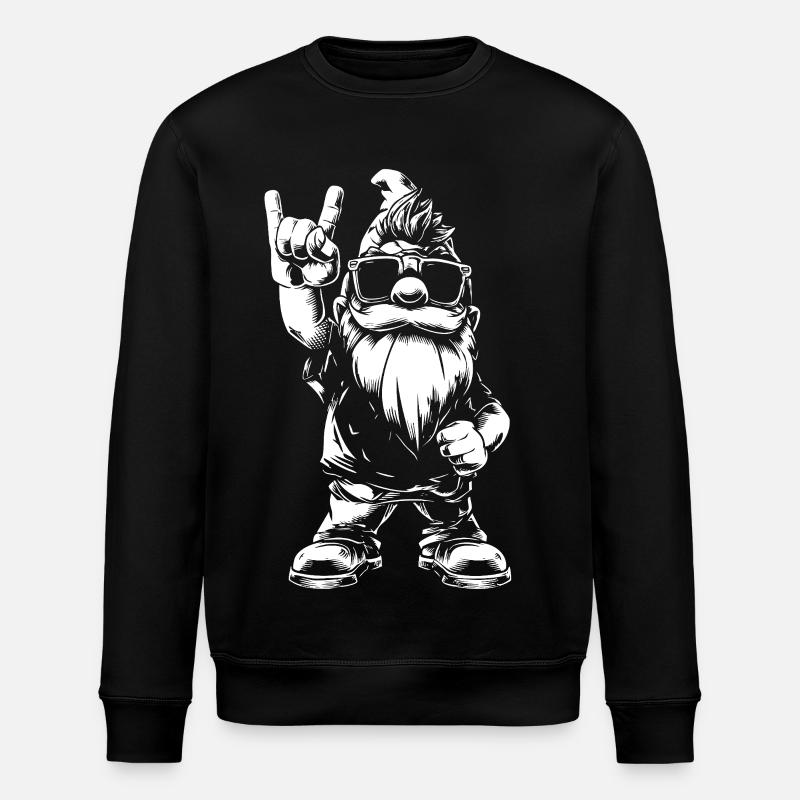 Heavy Metal Garden Gnome Rockstyle - Sweat bio ROLLER Stanley/Stella Unisexe - noir