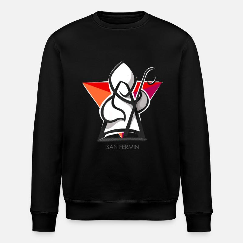 sanfermin2 - Stanley/Stella Unisex Bio-Sweatshirt ROLLER - Schwarz
