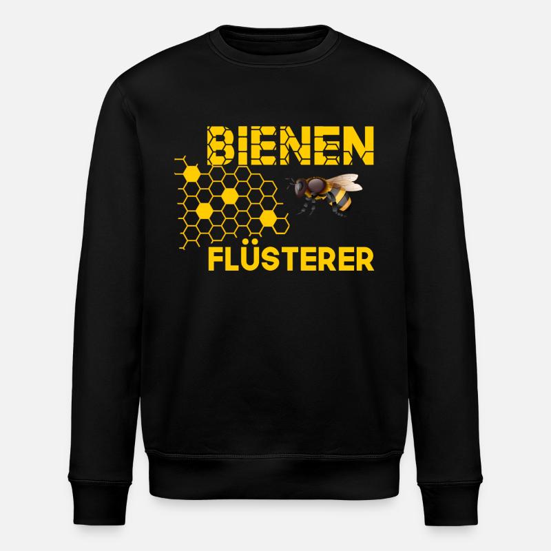 Bienenflüsterer - Stanley/Stella Unisex Bio-Sweatshirt ROLLER - Schwarz