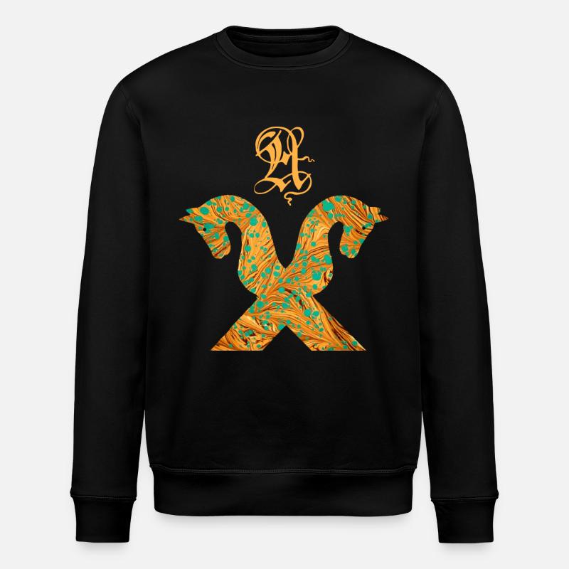 pignon de cheval e 95 a - Sweat bio ROLLER Stanley/Stella Unisexe - noir