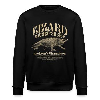Jackson's Chamäleon Echsenflüsterer - Stanley/Stella Unisex Bio-Sweatshirt ROLLER - Schwarz - Vorne - Nik (191cm)