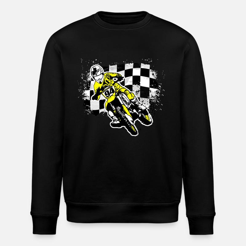 MotoCross - Stanley/Stella ROLLER Unisex Organic Sweatshirt - black