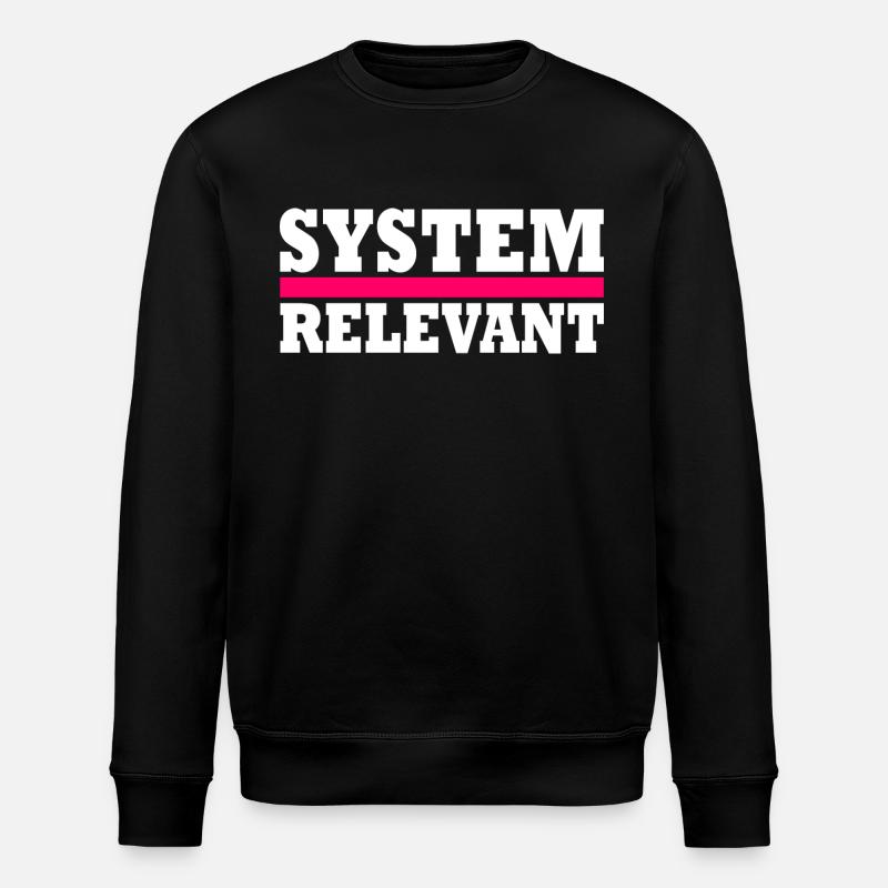 System relevant - Stanley/Stella ROLLER Unisex Organic Sweatshirt - black