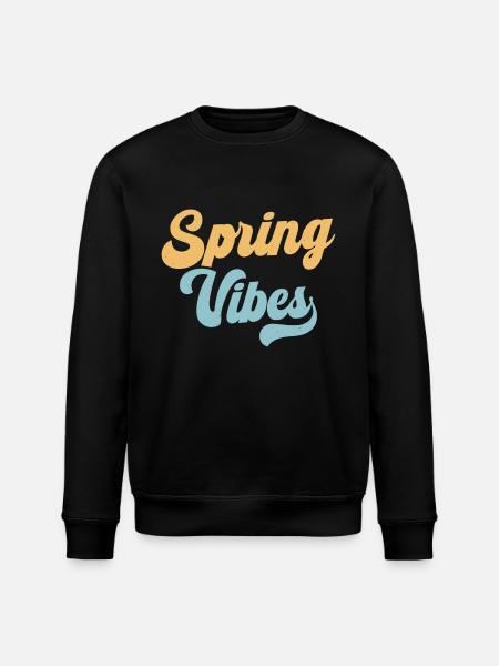 Spring Vibes - Stanley/Stella ROLLER Unisex Organic Sweatshirt - black
