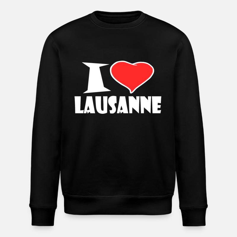 Lausanne - Stanley/Stella Unisex Bio-Sweatshirt ROLLER - Schwarz