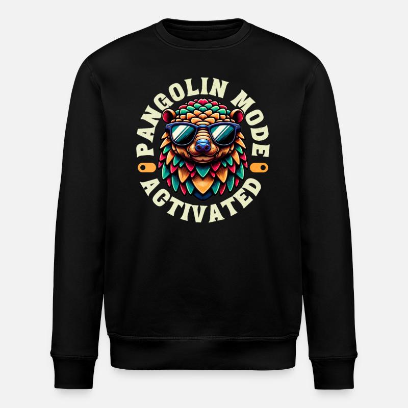 Pangolin mode activé conservationniste Pangolin - Sweat bio ROLLER Stanley/Stella Unisexe - noir