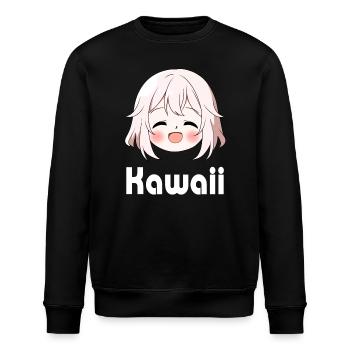 Mignon Souriant Anime Emoji Kawaii - Chemise Anime - Sweat bio ROLLER Stanley/Stella Unisexe - noir - Devant - Nik (191cm)