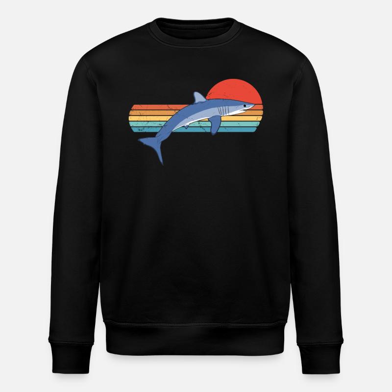 Mako Shark - Stanley/Stella ROLLER Unisex Organic Sweatshirt - black