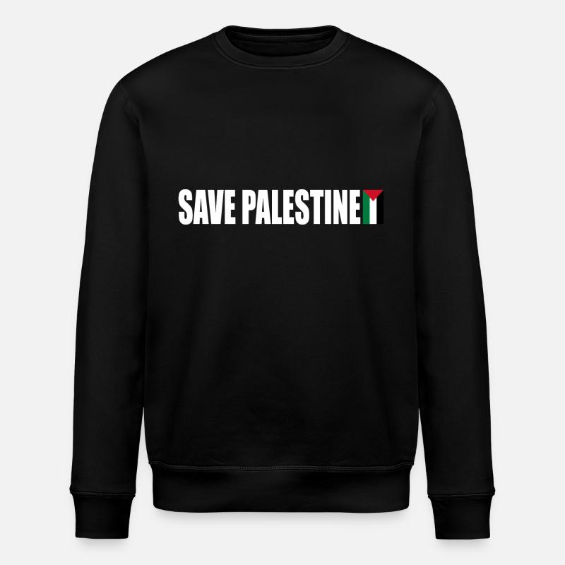 SAVE PALESTINE - Stanley/Stella ROLLER Unisex Organic Sweatshirt - black