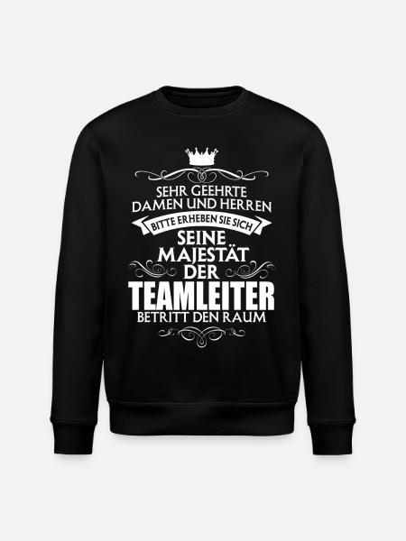 TEAMLEITER - Majestät - Stanley/Stella Unisex Bio-Sweatshirt ROLLER - Schwarz
