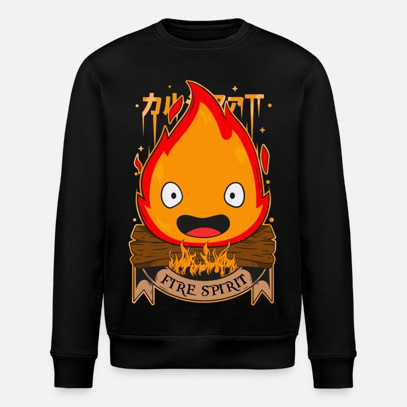 de feu - Sweat bio ROLLER Stanley/Stella Unisexe - noir