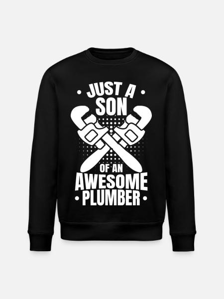 Plumber Boy - Stanley/Stella ROLLER Unisex Organic Sweatshirt - black