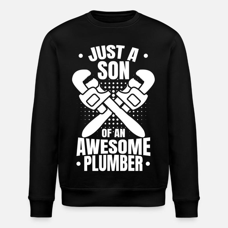 Plumber Boy - Stanley/Stella ROLLER Unisex Organic Sweatshirt - black