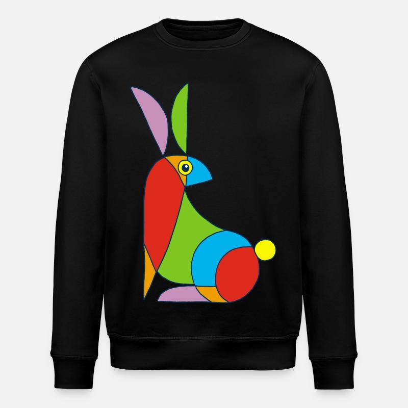 Funny Bunny - Stanley/Stella ROLLER Unisex Organic Sweatshirt - black