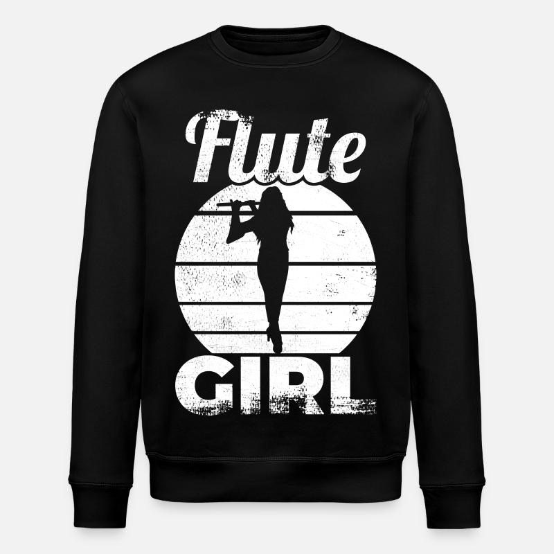 Flûtiste - Sweat bio ROLLER Stanley/Stella Unisexe - noir