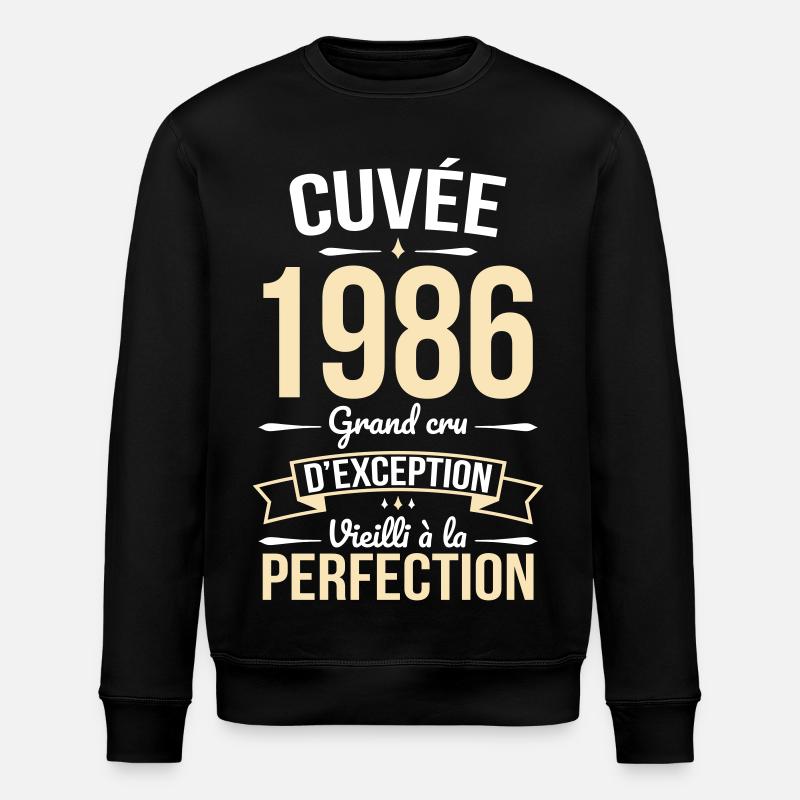 1986 – Perfekt gereift - Stanley/Stella Unisex Bio-Sweatshirt ROLLER - Schwarz