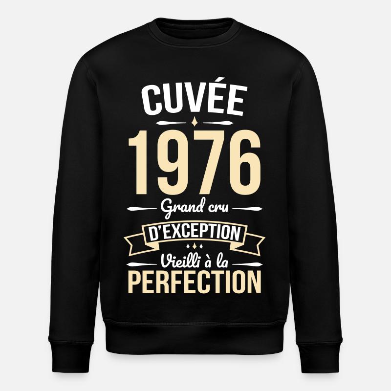 1976 – Perfekt gereift - Stanley/Stella Unisex Bio-Sweatshirt ROLLER - Schwarz
