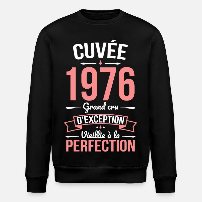 1976 – Perfekt gereift - Stanley/Stella Unisex Bio-Sweatshirt ROLLER - Schwarz