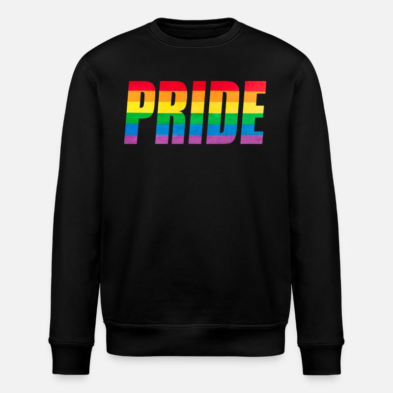 Rainbow Pride Grafik - Stanley/Stella Unisex Bio-Sweatshirt ROLLER - Schwarz
