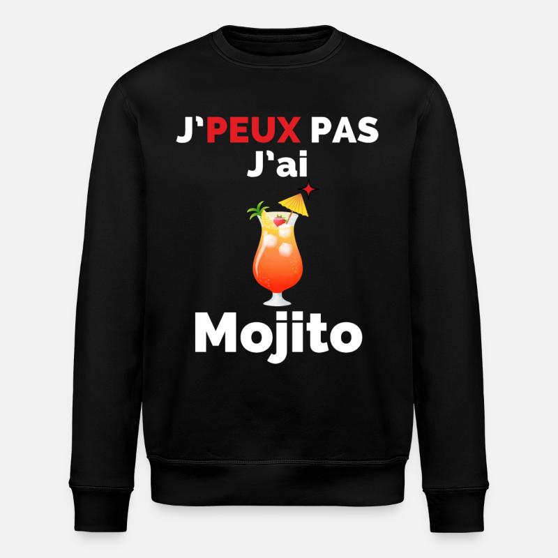 J'Peux pas j'ai mojito - Sweat bio ROLLER Stanley/Stella Unisexe - noir