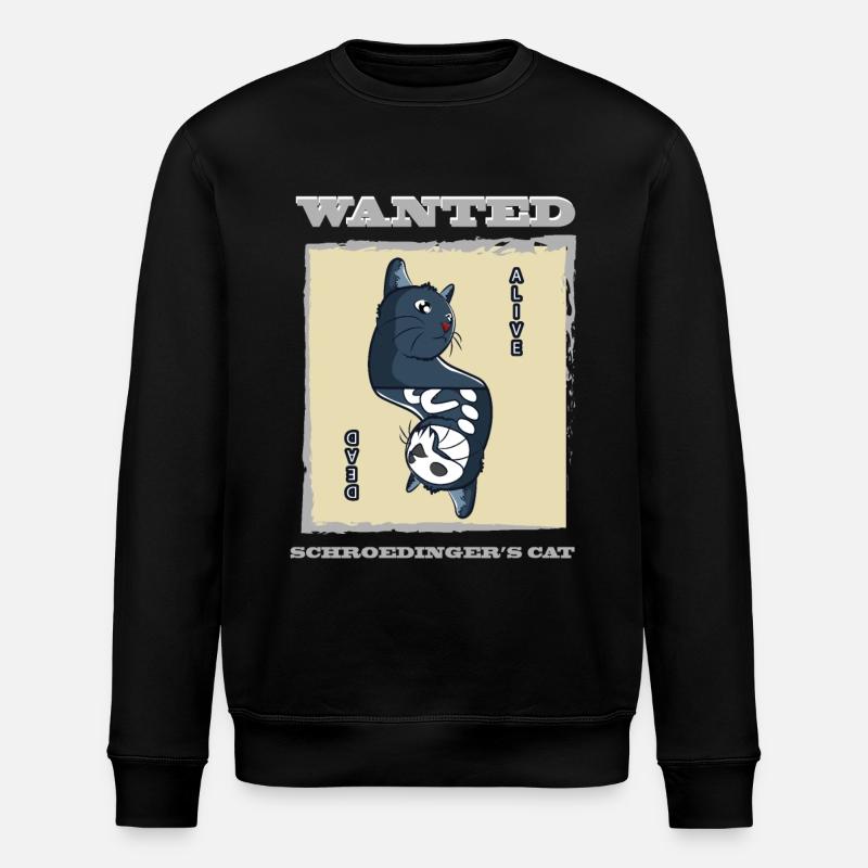 Le chat de Schrödinger - Sweat bio ROLLER Stanley/Stella Unisexe - noir