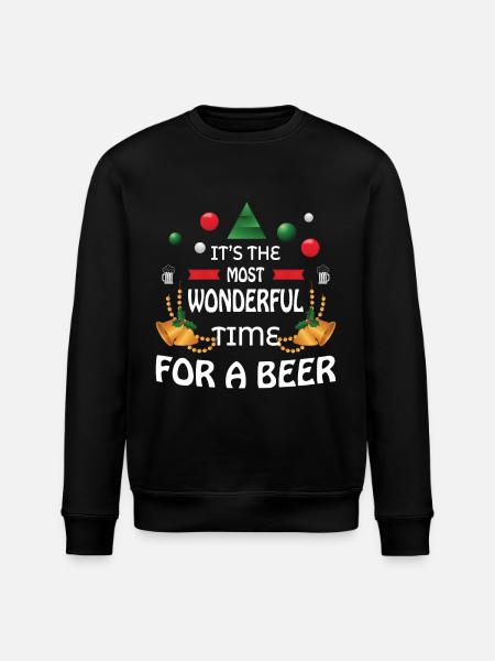 Bière de Noël - Sweat bio ROLLER Stanley/Stella Unisexe - noir