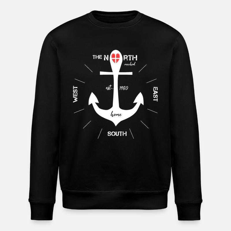 Ancré Danemark Copenhague - Sweat bio ROLLER Stanley/Stella Unisexe - noir