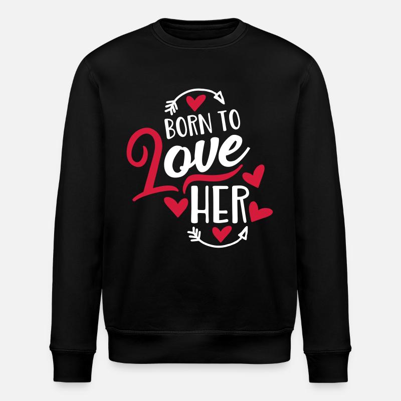 Liebe - Stanley/Stella Unisex Bio-Sweatshirt ROLLER - Schwarz