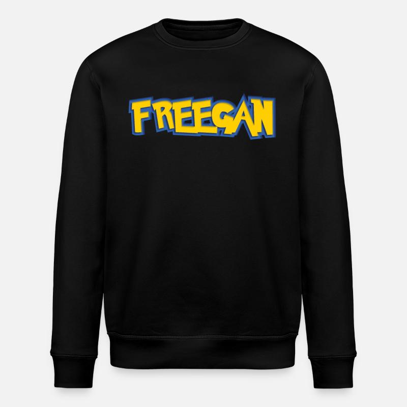 Freegan Graphic - Stanley/Stella ROLLER Unisex Organic Sweatshirt - black