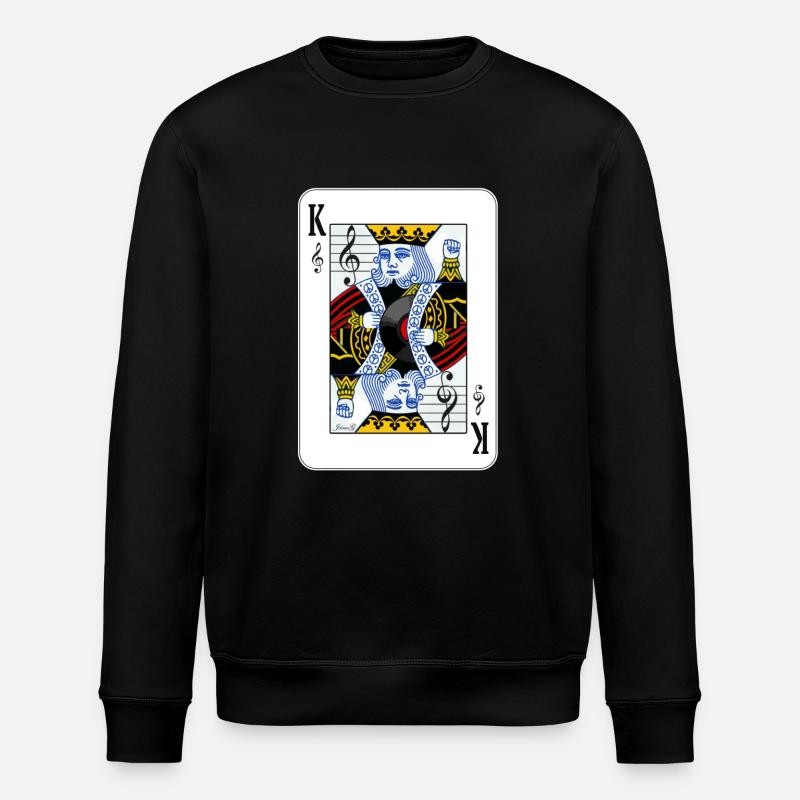 KING OF MUSIC pullover - Stanley/Stella Unisex Bio-Sweatshirt ROLLER - Schwarz