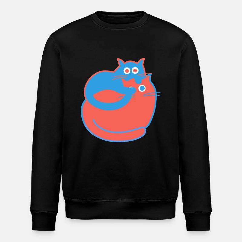 Tiff und Toeff - Stanley/Stella Unisex Bio-Sweatshirt ROLLER - Schwarz